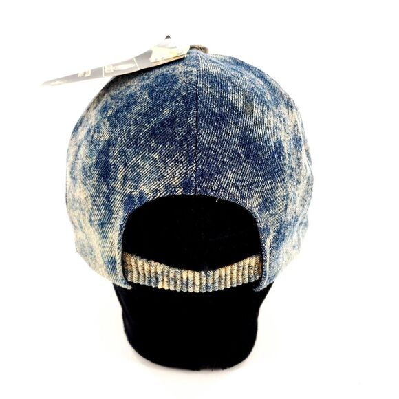 Vintage Cotton Acid Stone Washed Demin Elastic Back Hat USA Brand New w/ Tag - Picture 4 of 8